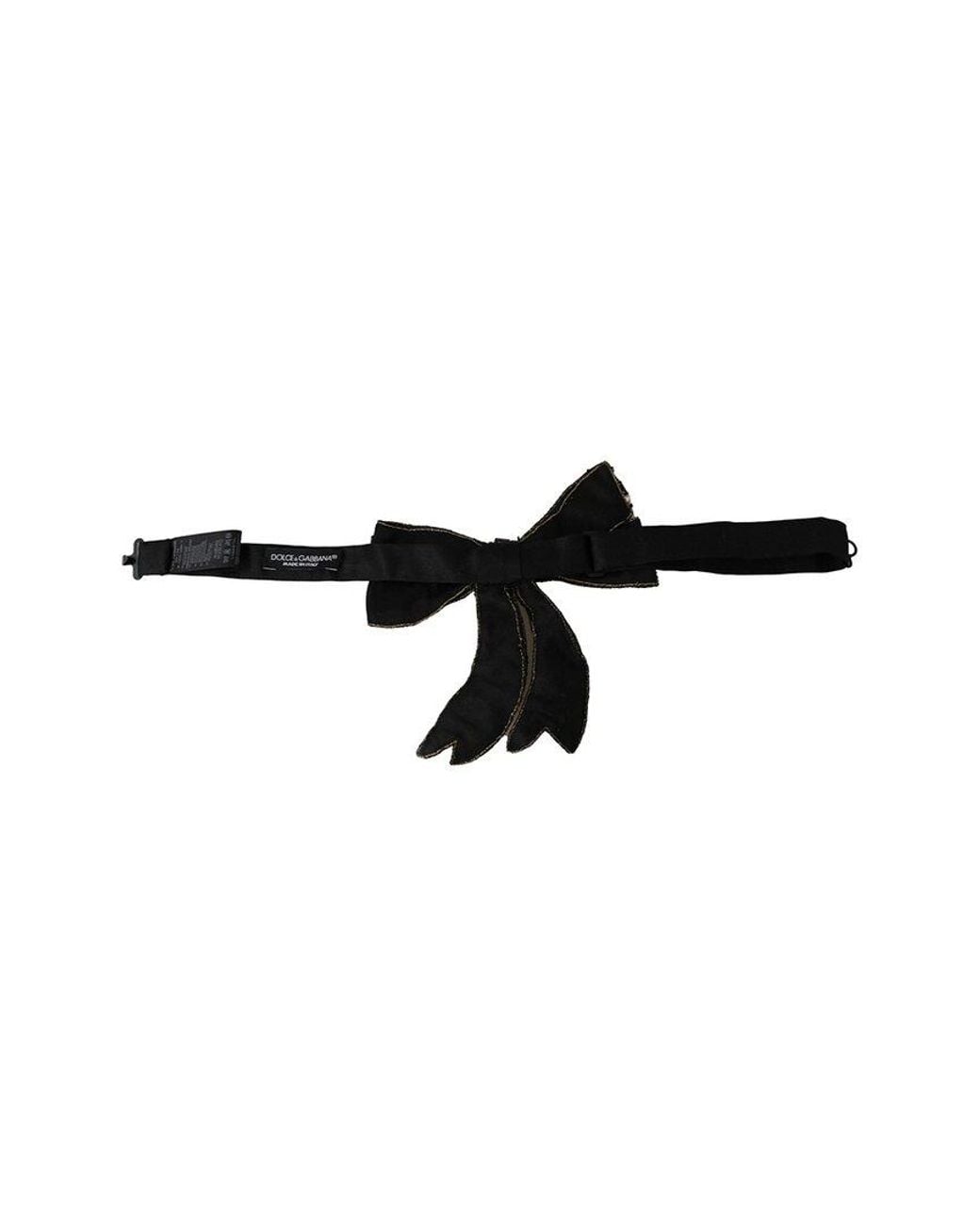 Dolce & Gabbana White Initial Bow Tie