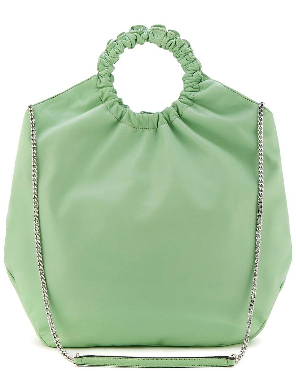 Agl Attilio Giusti Leombruni Green Gretty Leather Tote