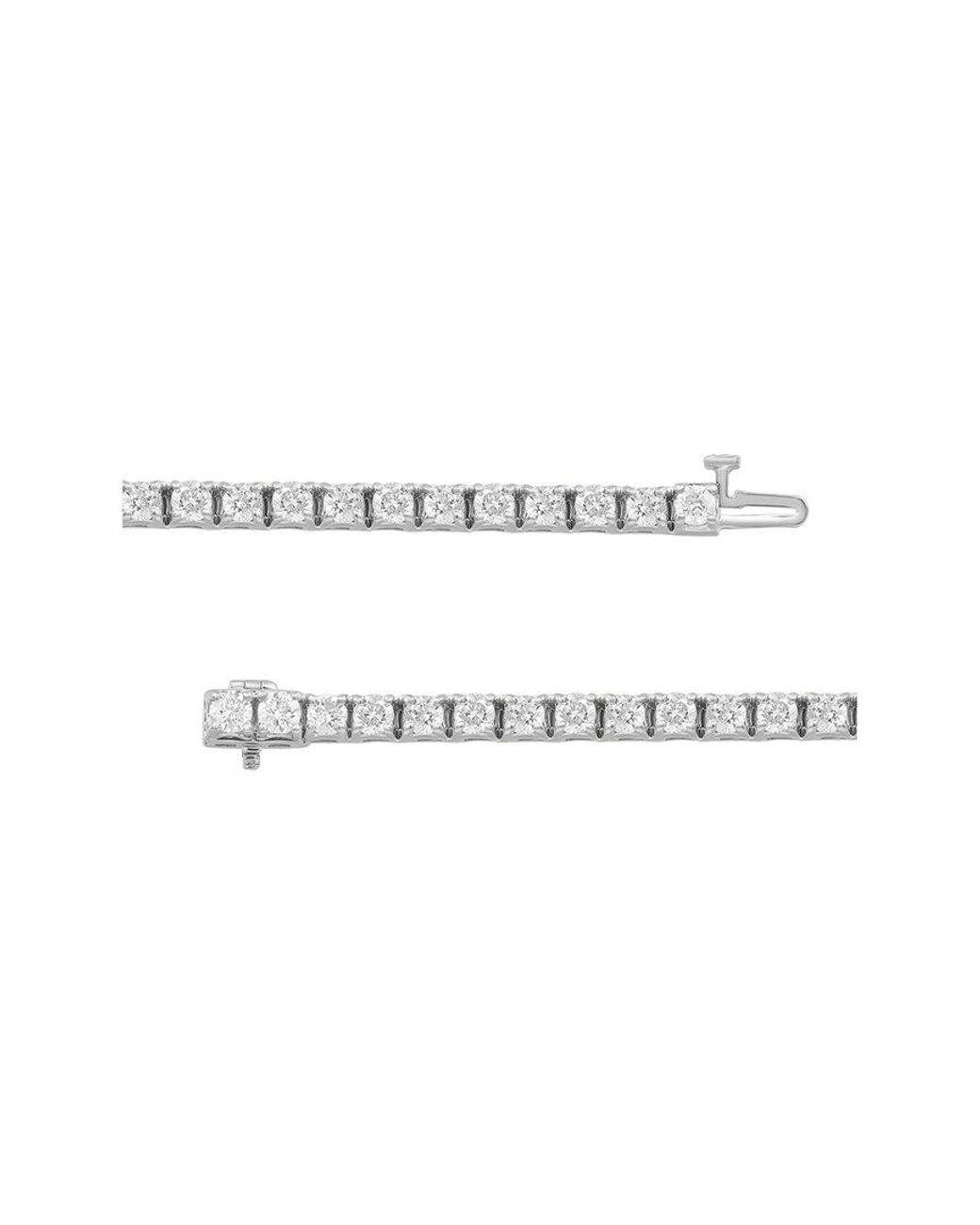 Lab Grown Diamonds Metallic 14K 10.08 Ct. Tw. Lab-Grown Diamond Tennis Bracelet