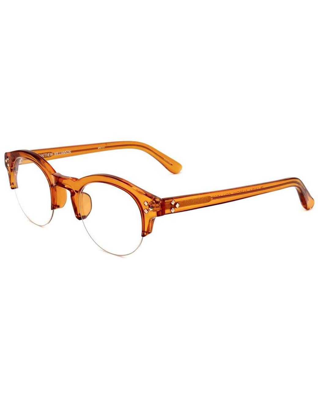 Linda Farrow Orange Matthew Williamson By Linda Farrow Mw71 45Mm Optical Frames