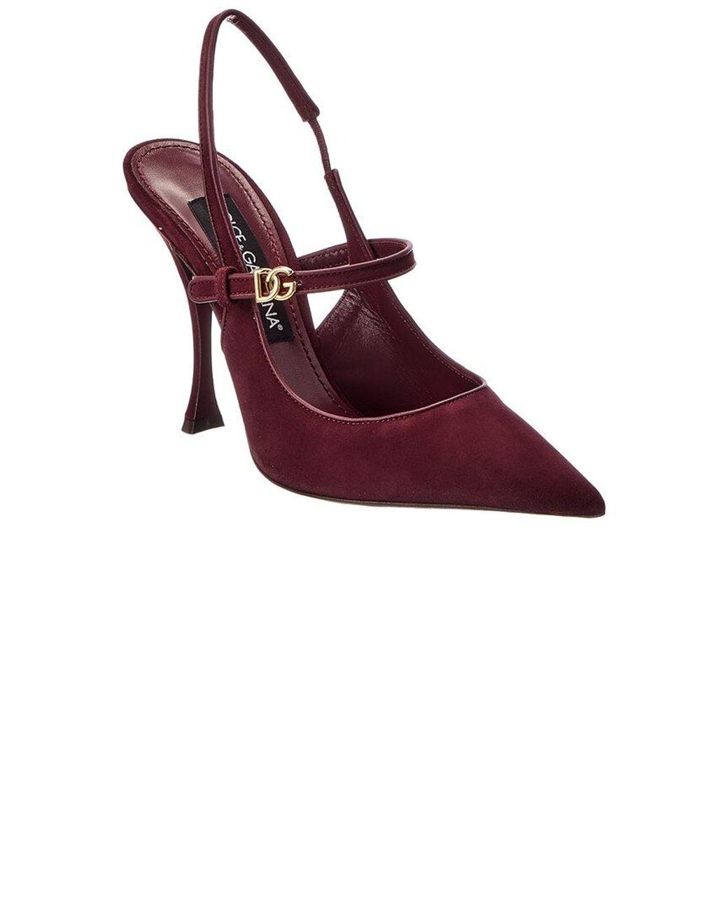 Dolce & Gabbana Purple Suede Slingback Pump