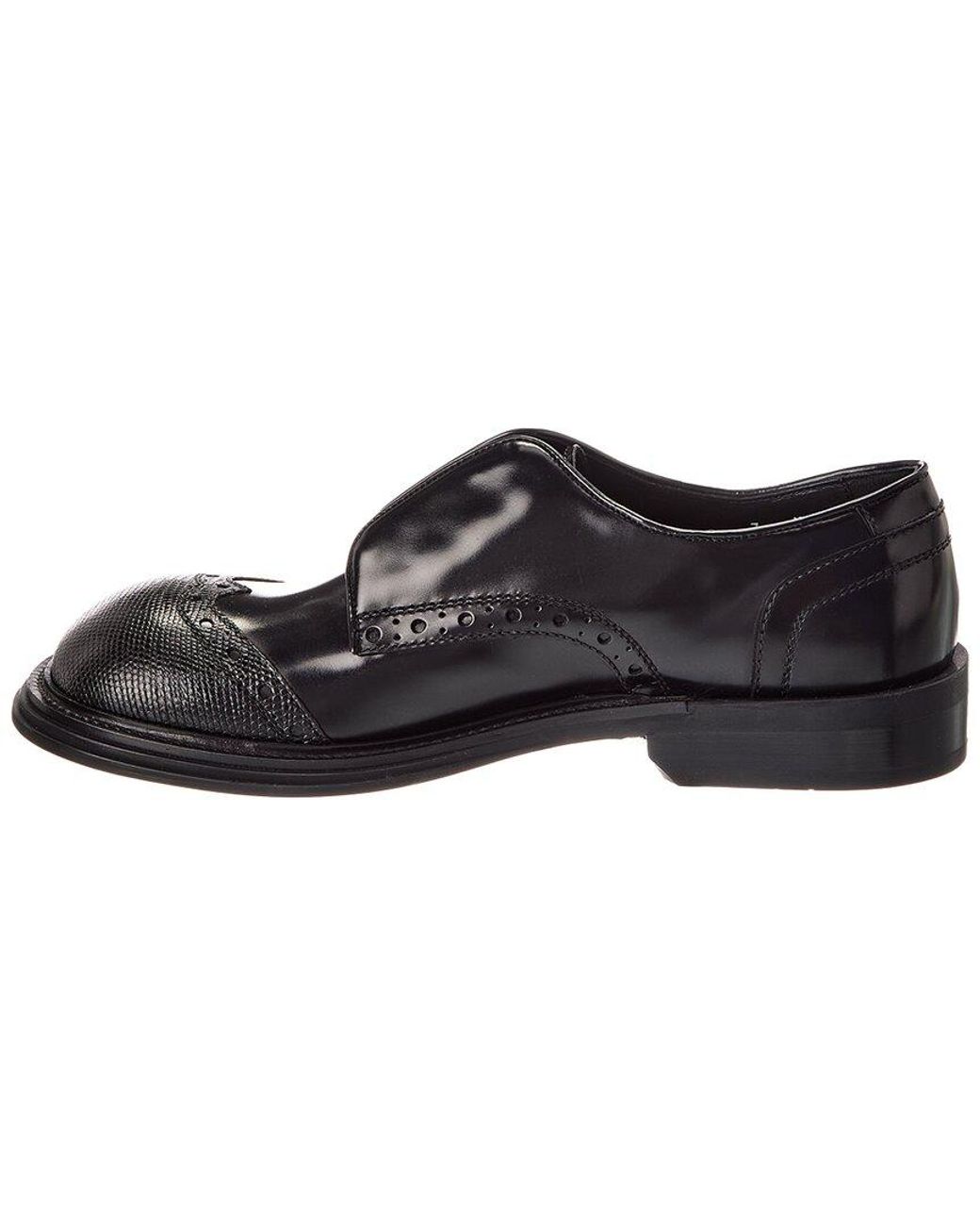 Ferragamo Black Leather Oxford for men