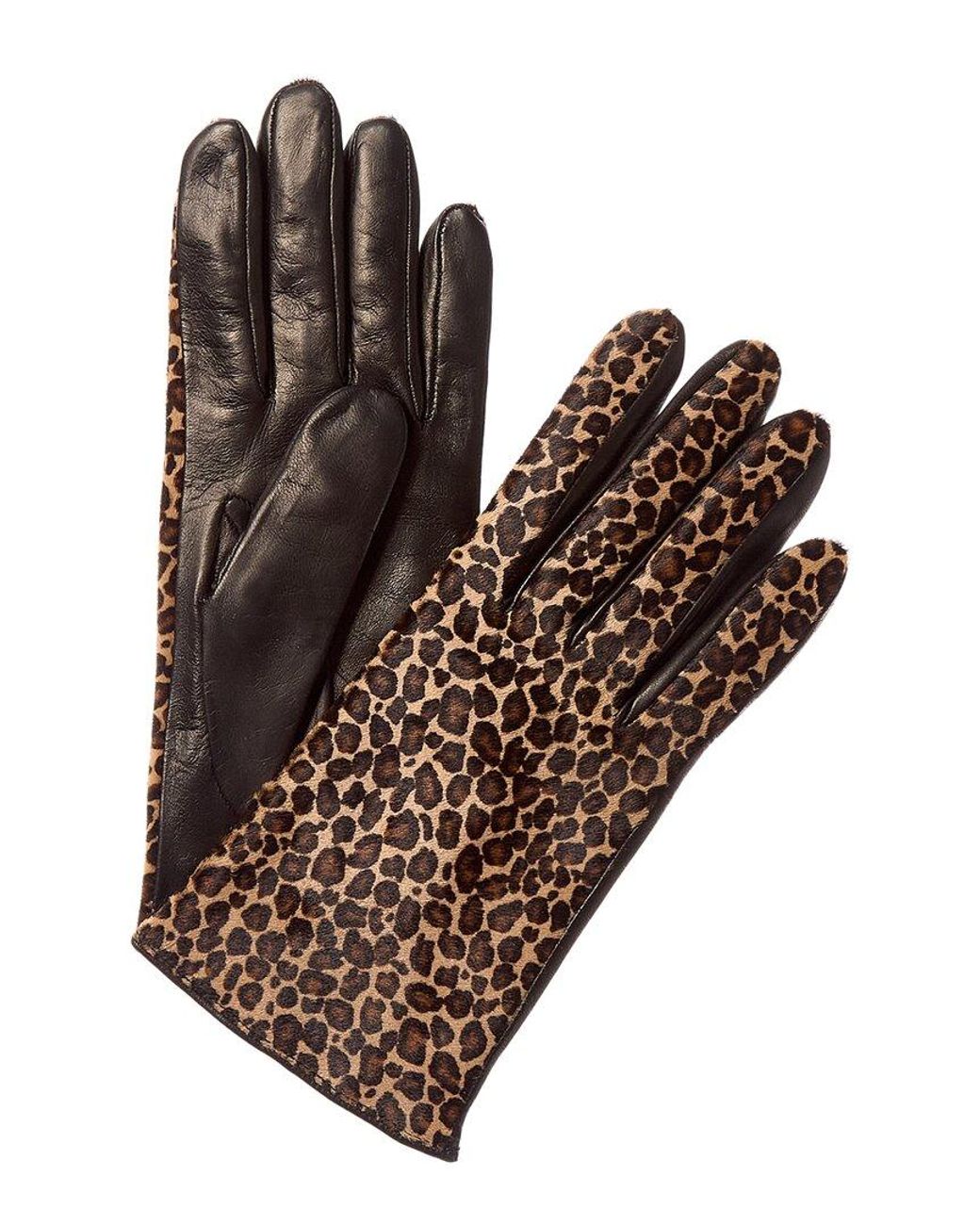 Portolano Brown Silk-Lined Leather Gloves