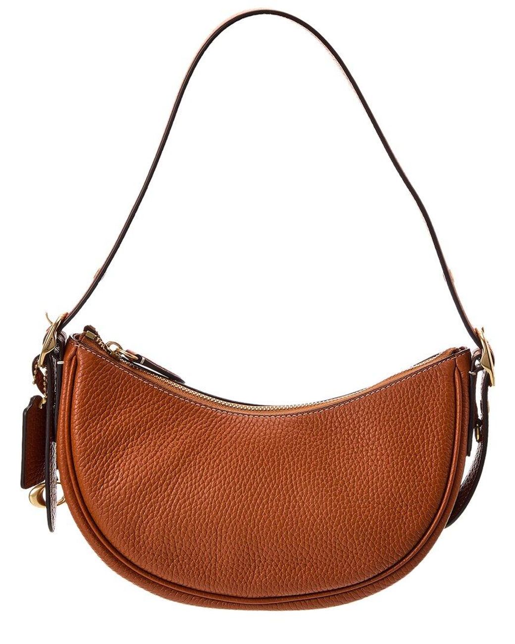 COACH Luna Leather Shoulder Bag in Brown Lyst