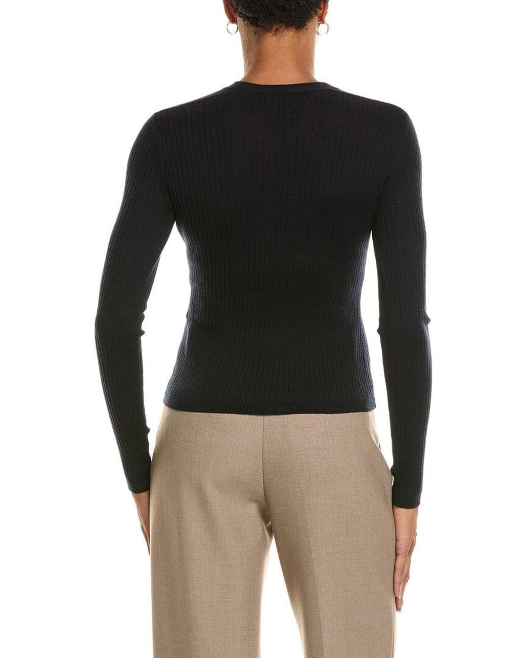 Max Mara Black Studio Potus Silk & Wool-Blend Cardigan