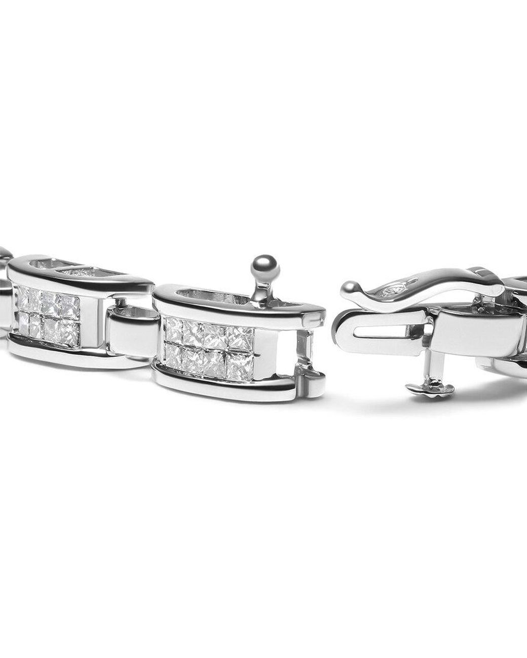 Haus of Brilliance White 14K 3.00 Ct. Tw. Diamond Link Bracelet