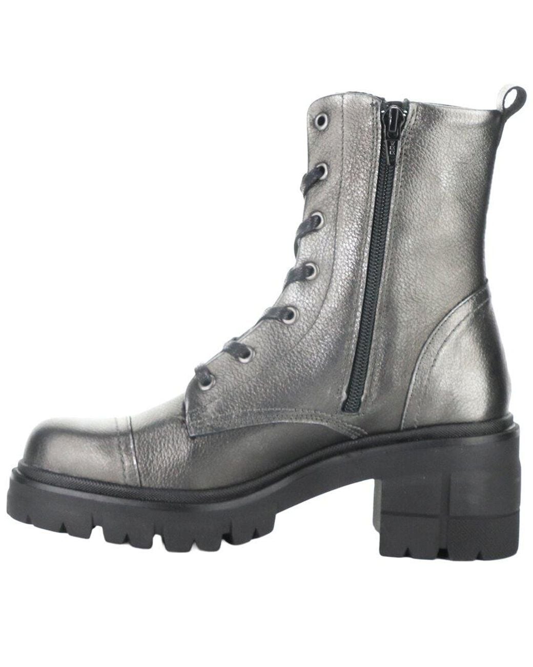 Bos. & Co. Black Barrett Metallic Leather Boot