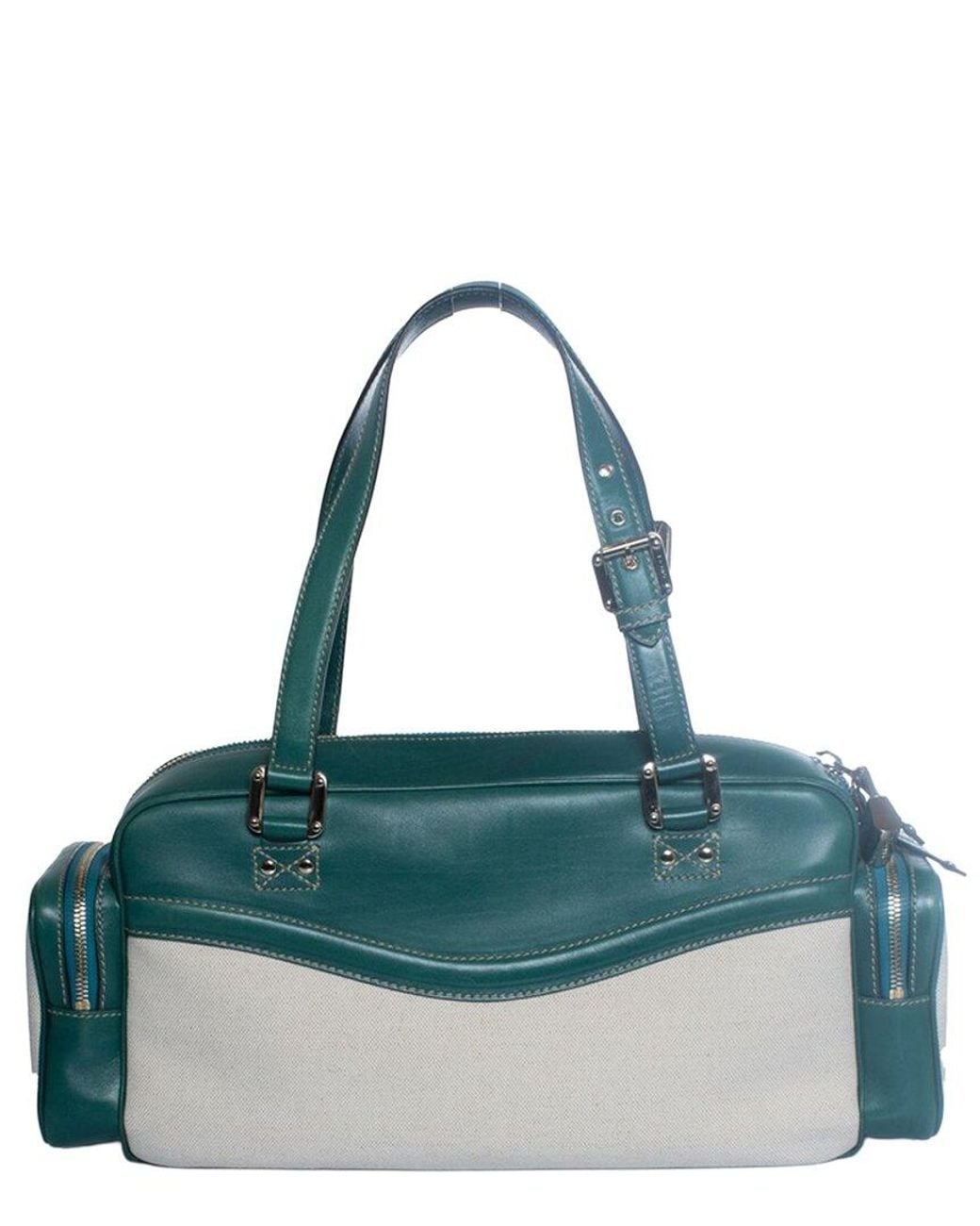 Gucci Blue Leather East West Multipocket Shoulder Bag (Authentic Pre- Loved)