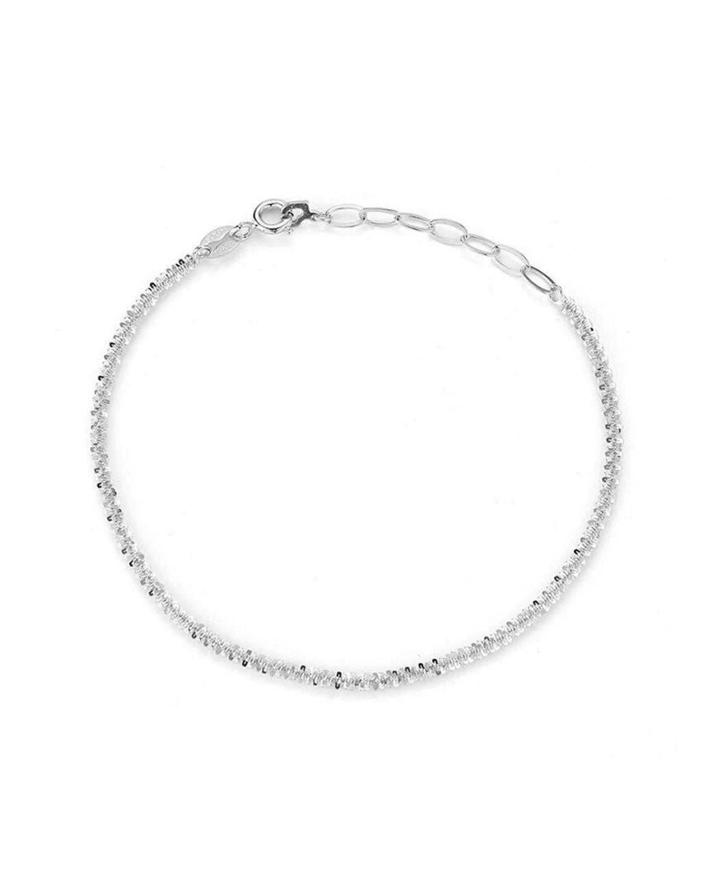 Glaze Jewelry Multicolor Rhodium Plated Bead Bracelet