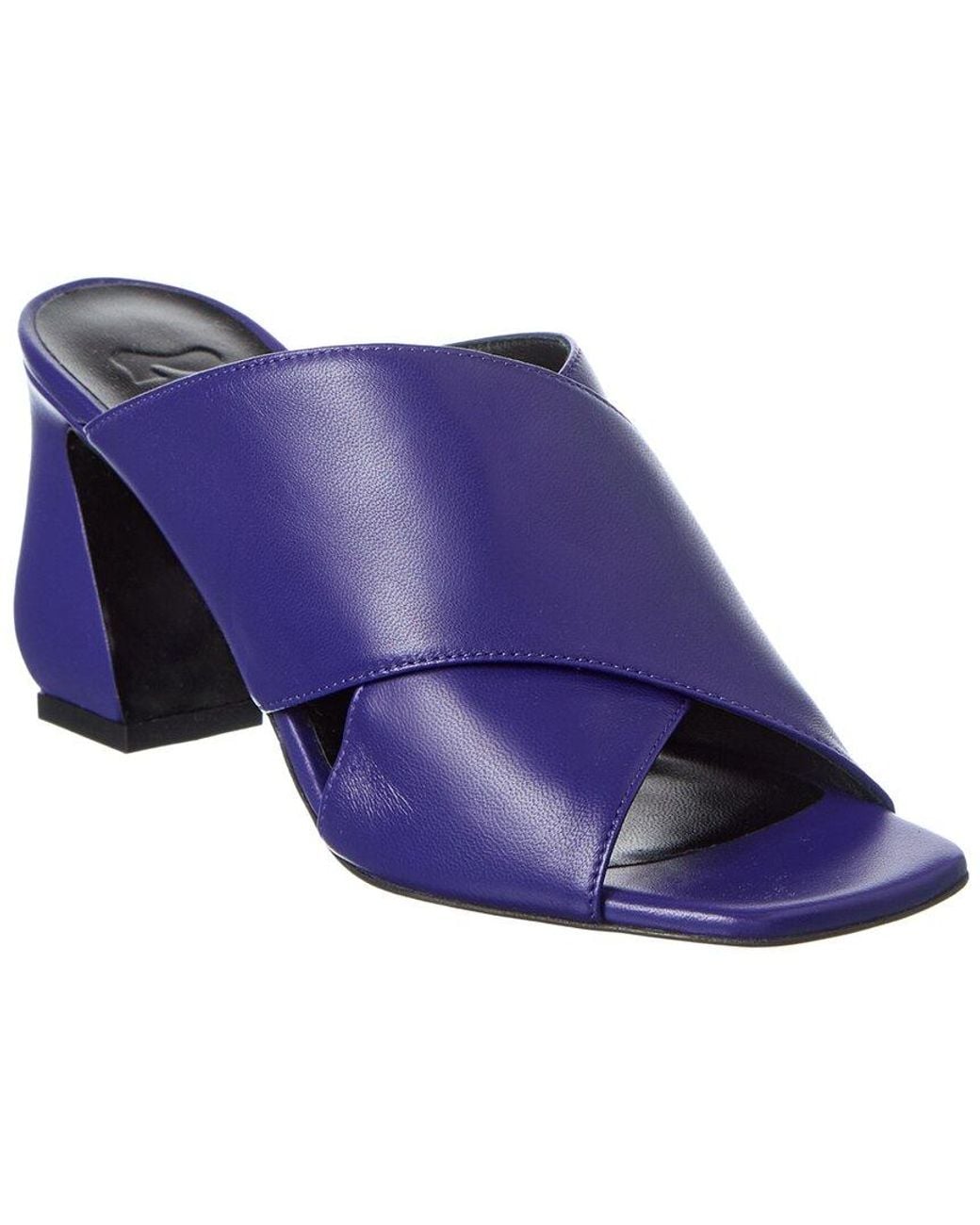 Sergio Rossi Blue 80 Leather Sandal