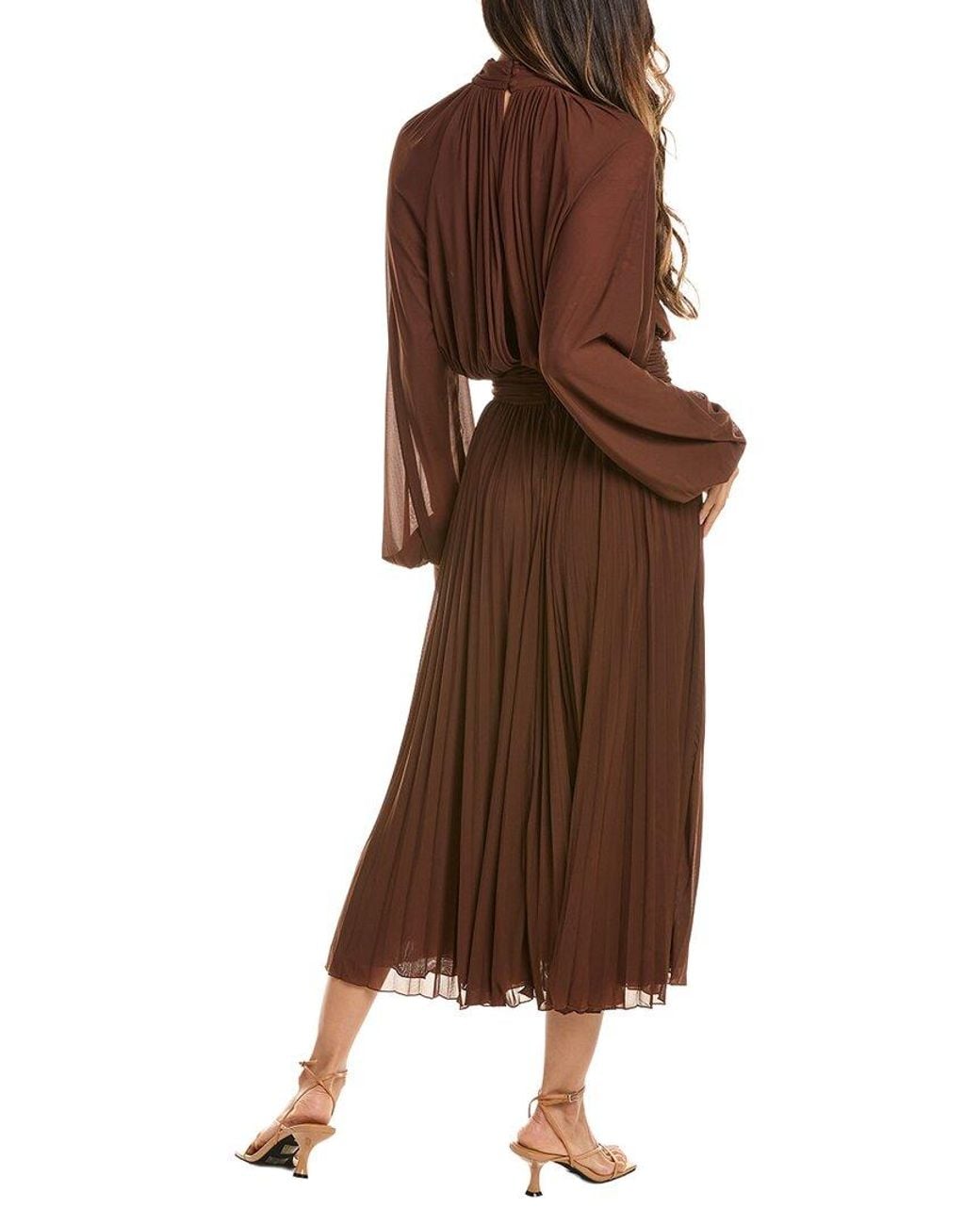 Ronny Kobo Brown Blythe Dress