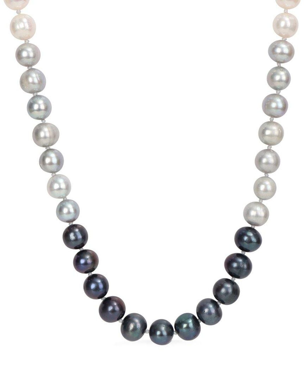 Pearls Metallic Silver 7.5-8mm Pearl Necklace