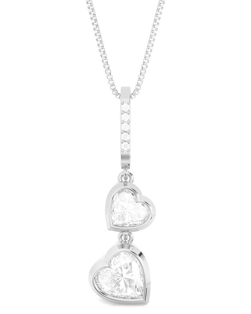 Amairah White 14K 4.00 Ct. Tw. Lab-Grown Diamond Pendant Necklace