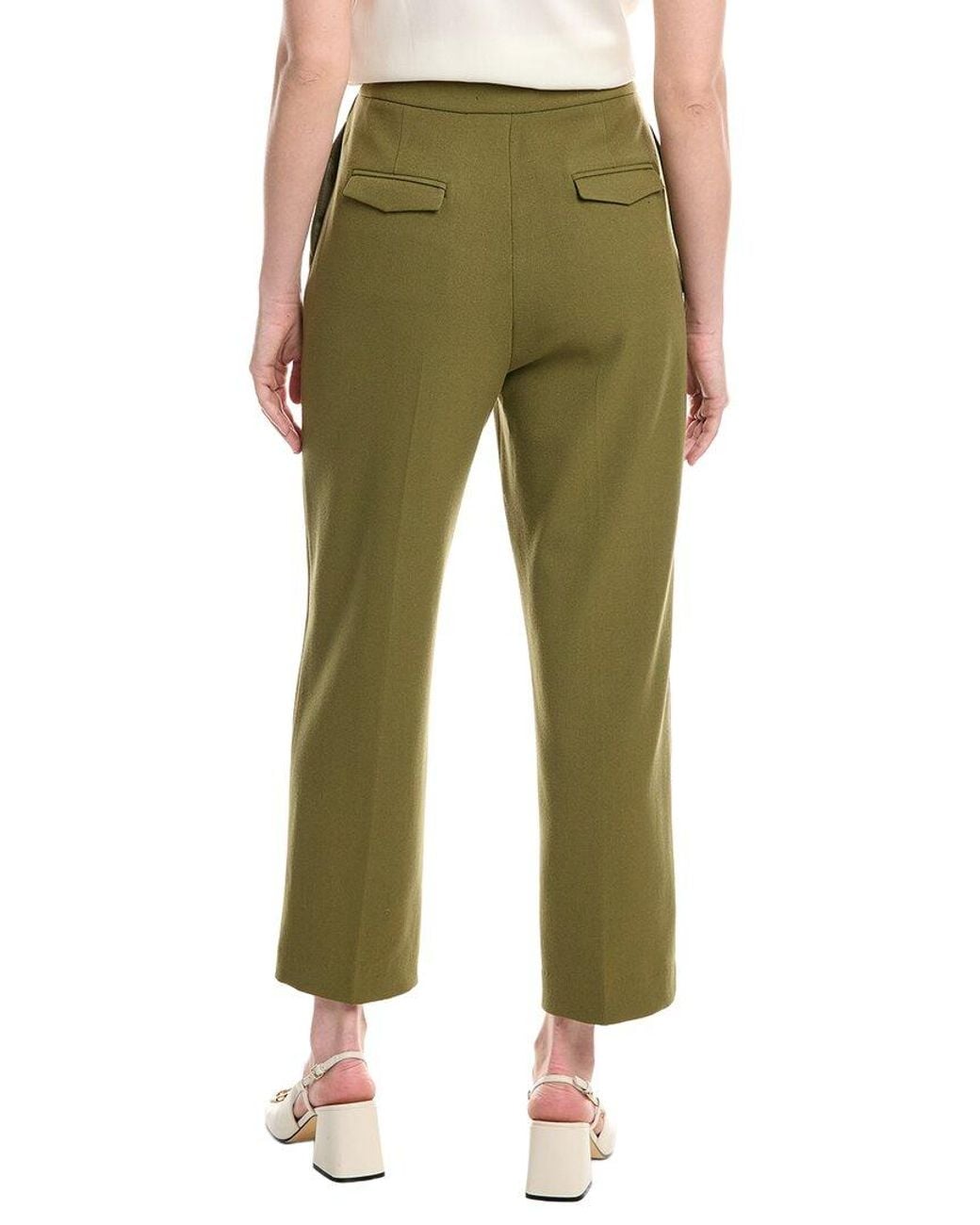 L.K.Bennett Green Billie Trousers