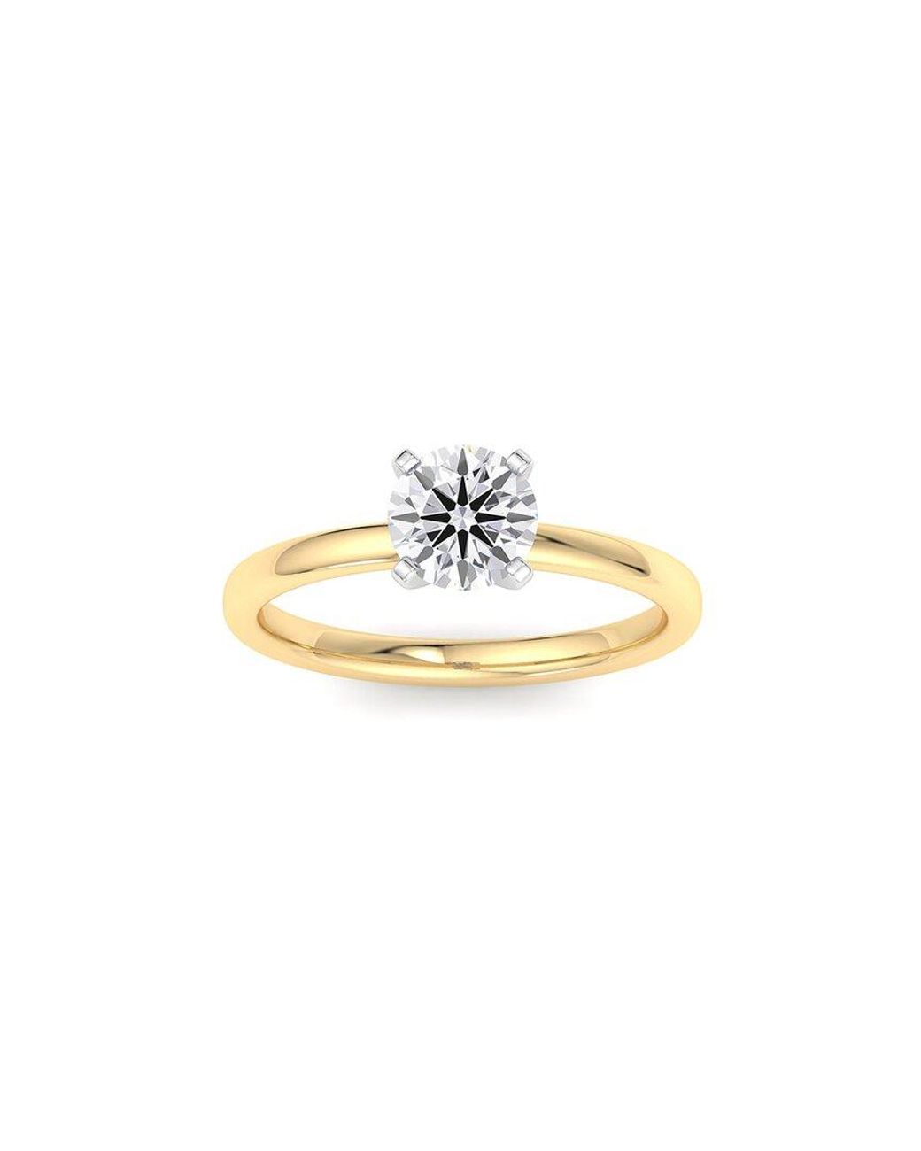 SuperJeweler Metallic 14K 1.00 Ct. Tw. Lab-Grown Diamond Ring