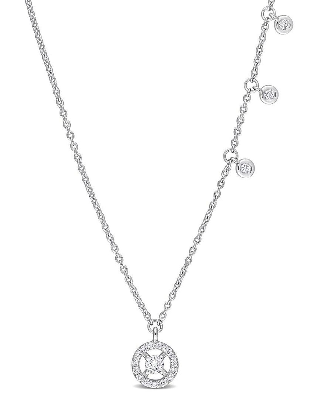 Rina Limor Metallic 14K 0.21 Ct. Tw. Diamond Charm Necklace