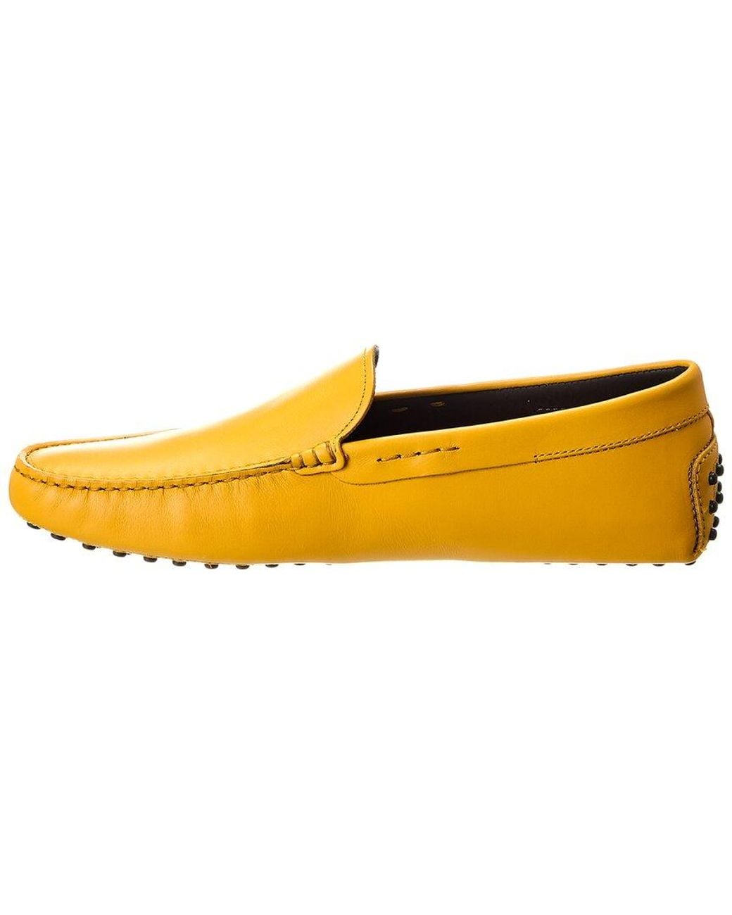 Tod's Yellow Gommini Leather Loafer for men