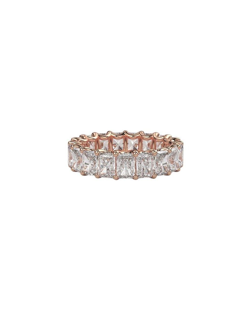 Lab Grown Diamonds White 14K Rose 7.00 Ct. Tw. Lab-Grown Diamond Ring