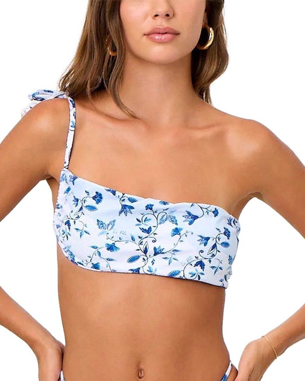 La Porte Blue Aubre Multiway Bikini Top