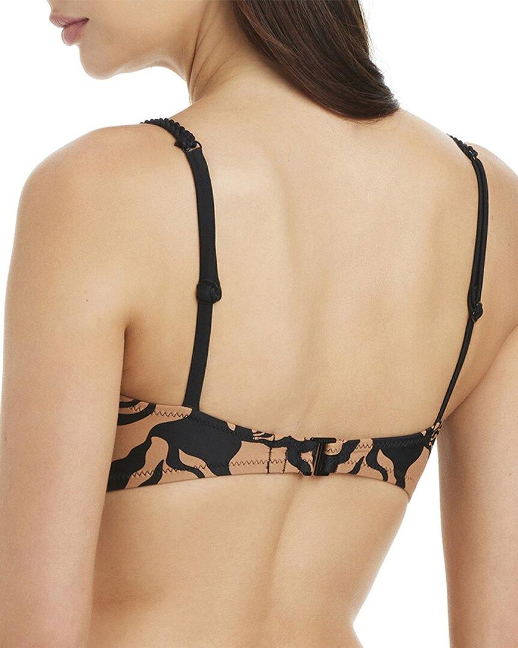 Sanctuary Black Shell We Twist Front Bra Top