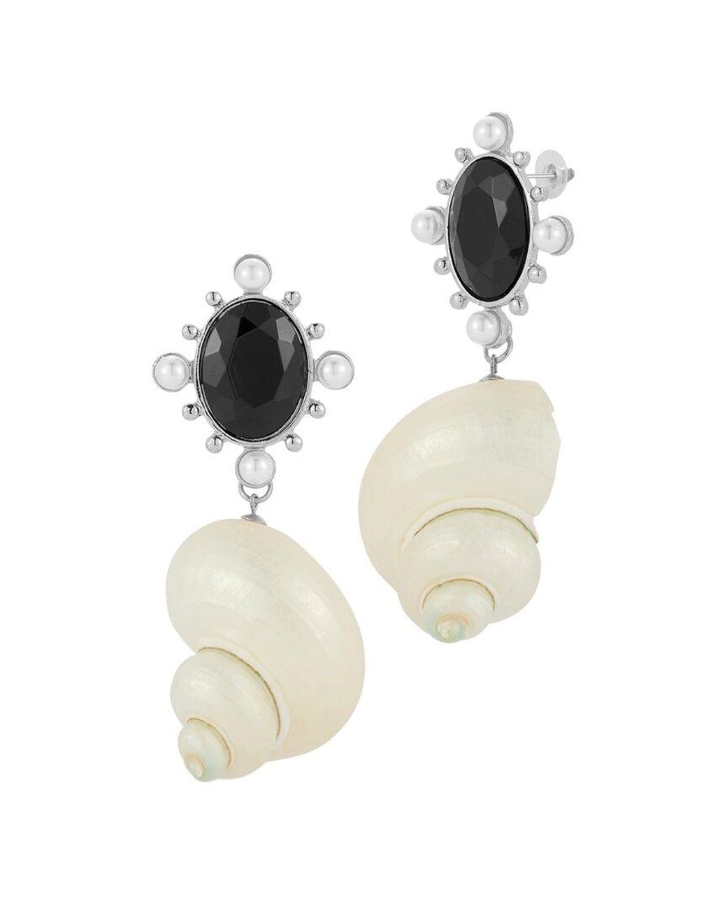 Sphera Milano White Plated Cz Earrings