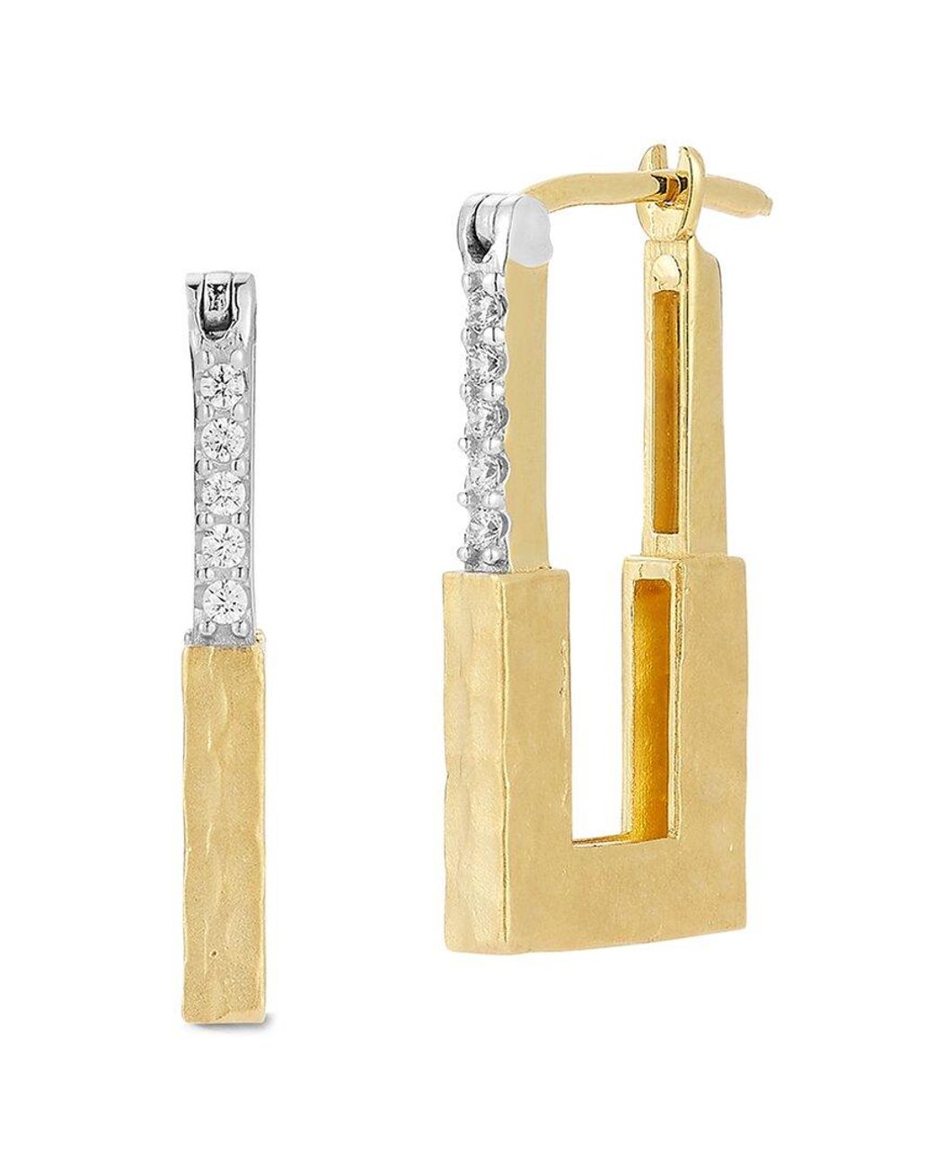 Reiss Metallic 14K 0.10 Ct. Tw. Diamond Earrings
