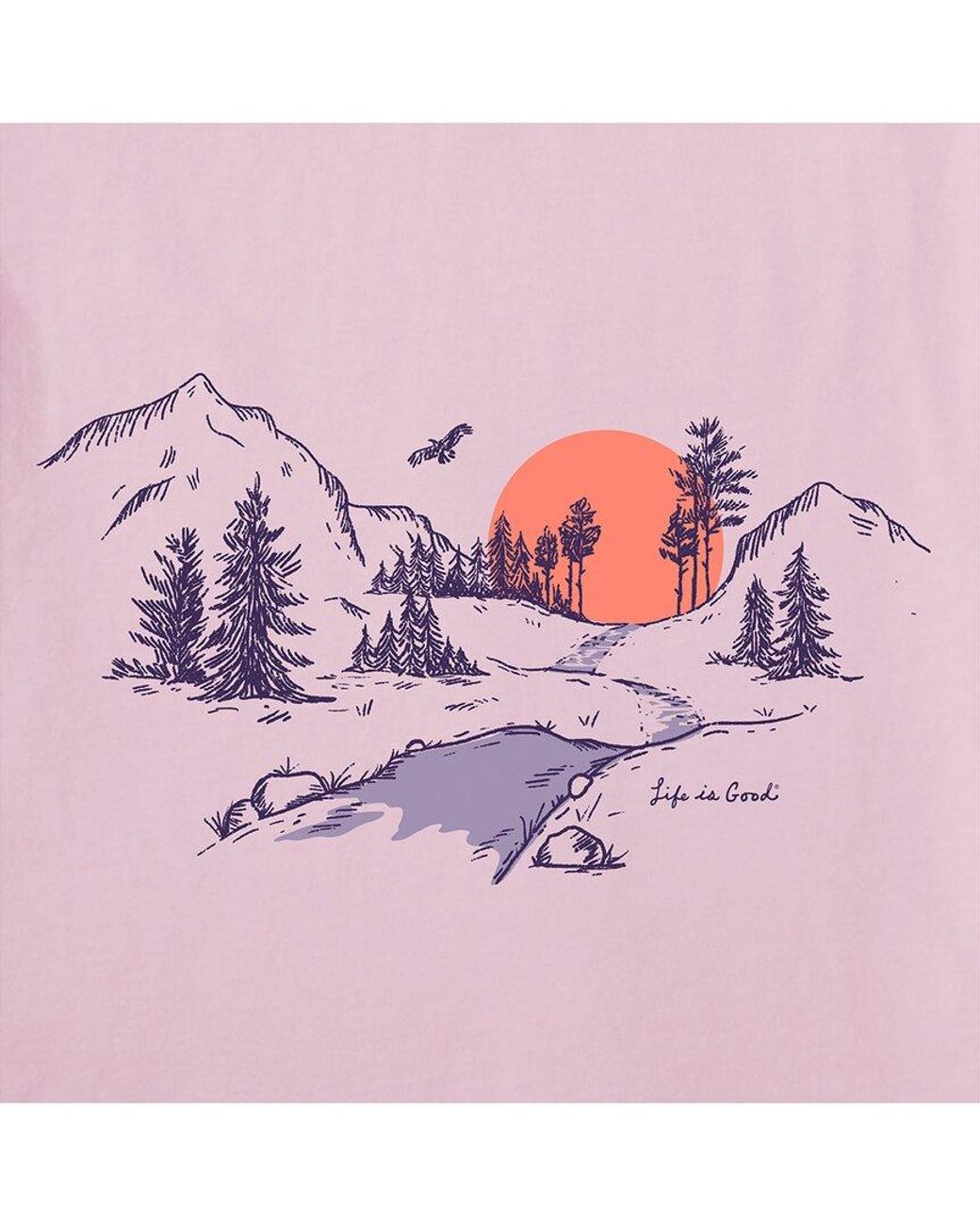 Life Is Good. Pink Crusher Lite V-Neck T-Shirt