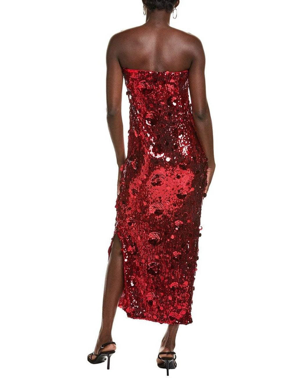 Endless Rose Red Applique Midi Dress