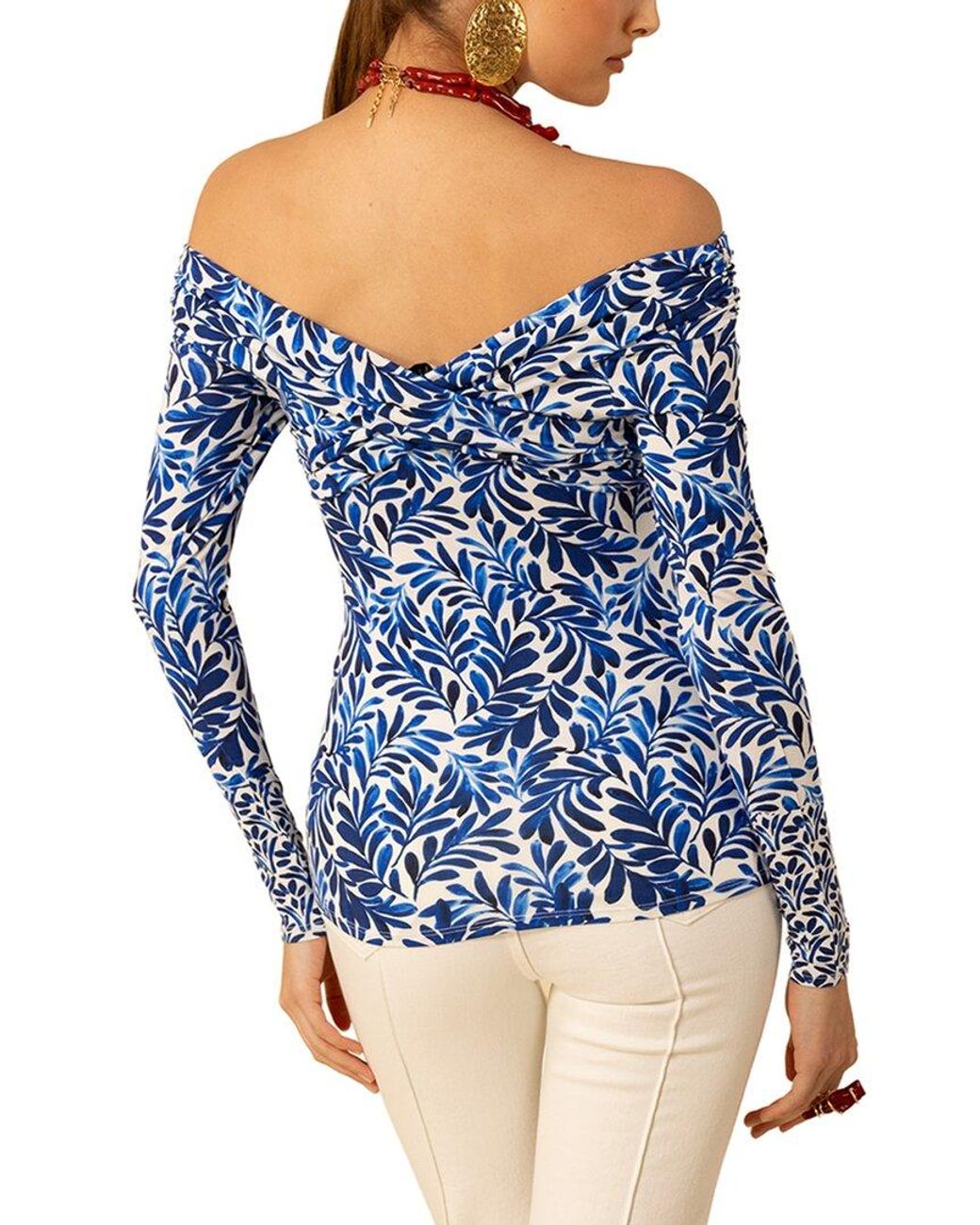 Hale Bob Blue Emmie Blouse