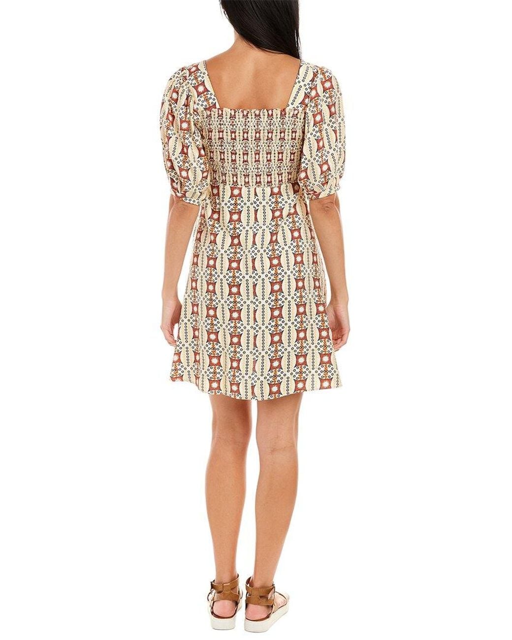 Traffic People Natural Tala Mini Dress