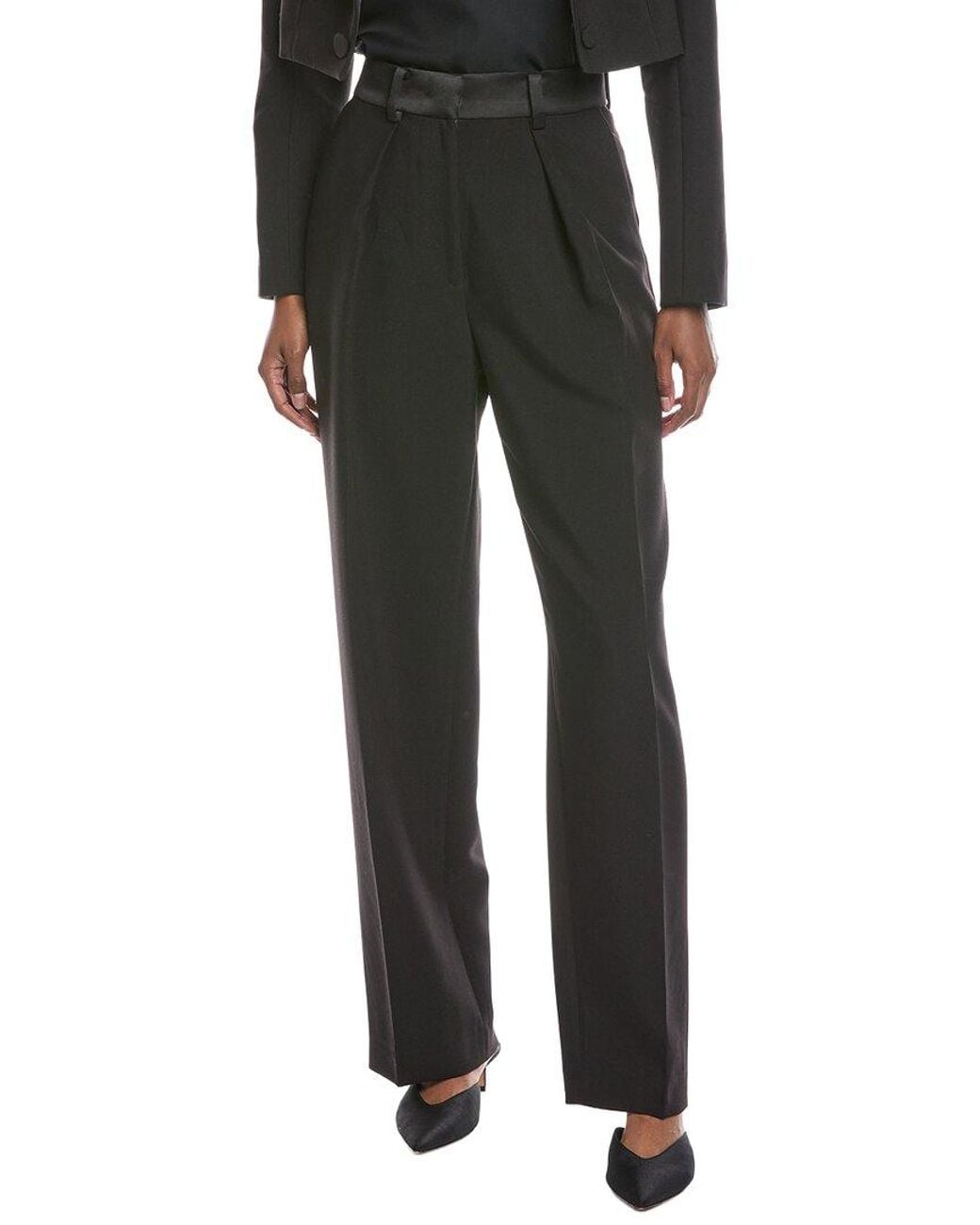 Bardot Black Fia Satin Trouser