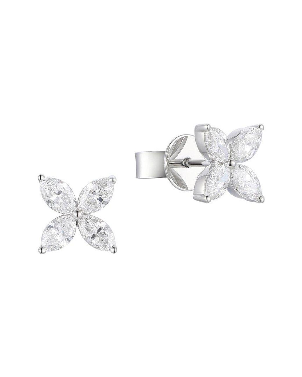 Gregg Ruth White 14K 0.92 Ct. Tw. Diamond Earring