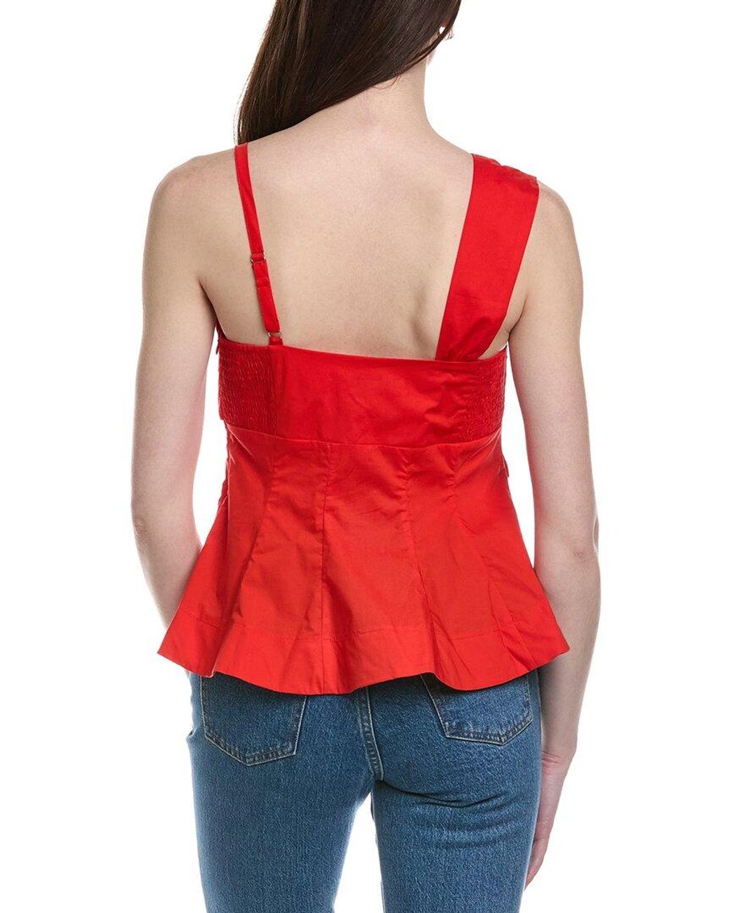 LOST AND WANDER Red Regal Rose Top