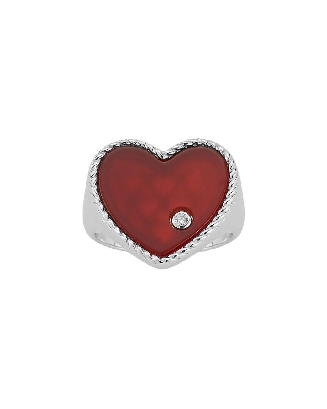 Glaze Jewelry Red Plated Cz Ring
