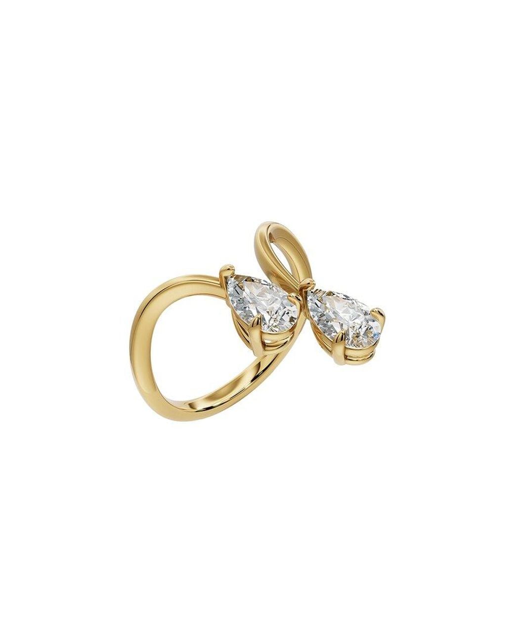 Lab Grown Diamonds Metallic 18K Plated 1.00 Ct. Tw. Lab-Grown Diamond Ring