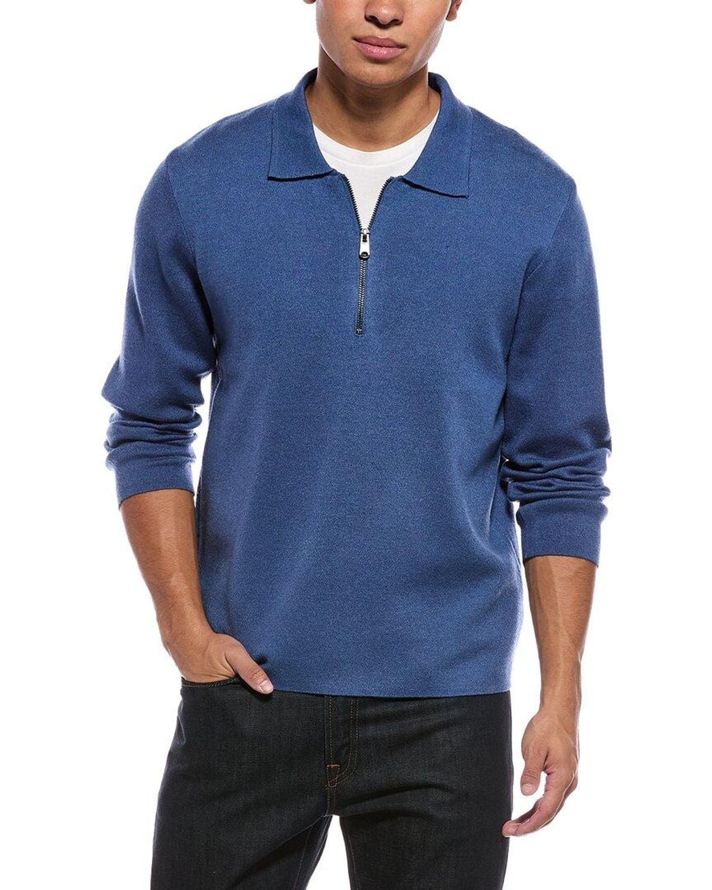 Jason Wu Blue 1/4-Zip Sweater for men