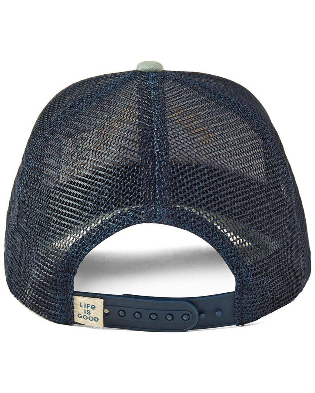 Life Is Good. Green Trucker Hat for men