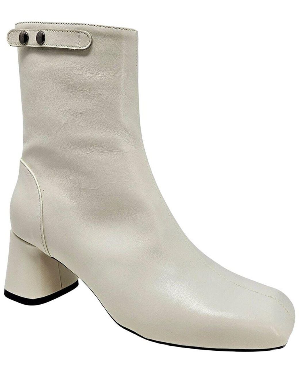 Madison Maison White Tecla Leather Boot