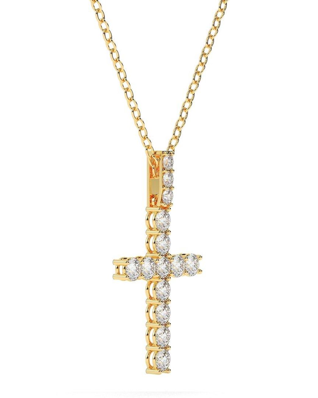 Diamond Select Cuts Metallic 14K 2.50 Ct. Tw. Diamond Pendant Necklace