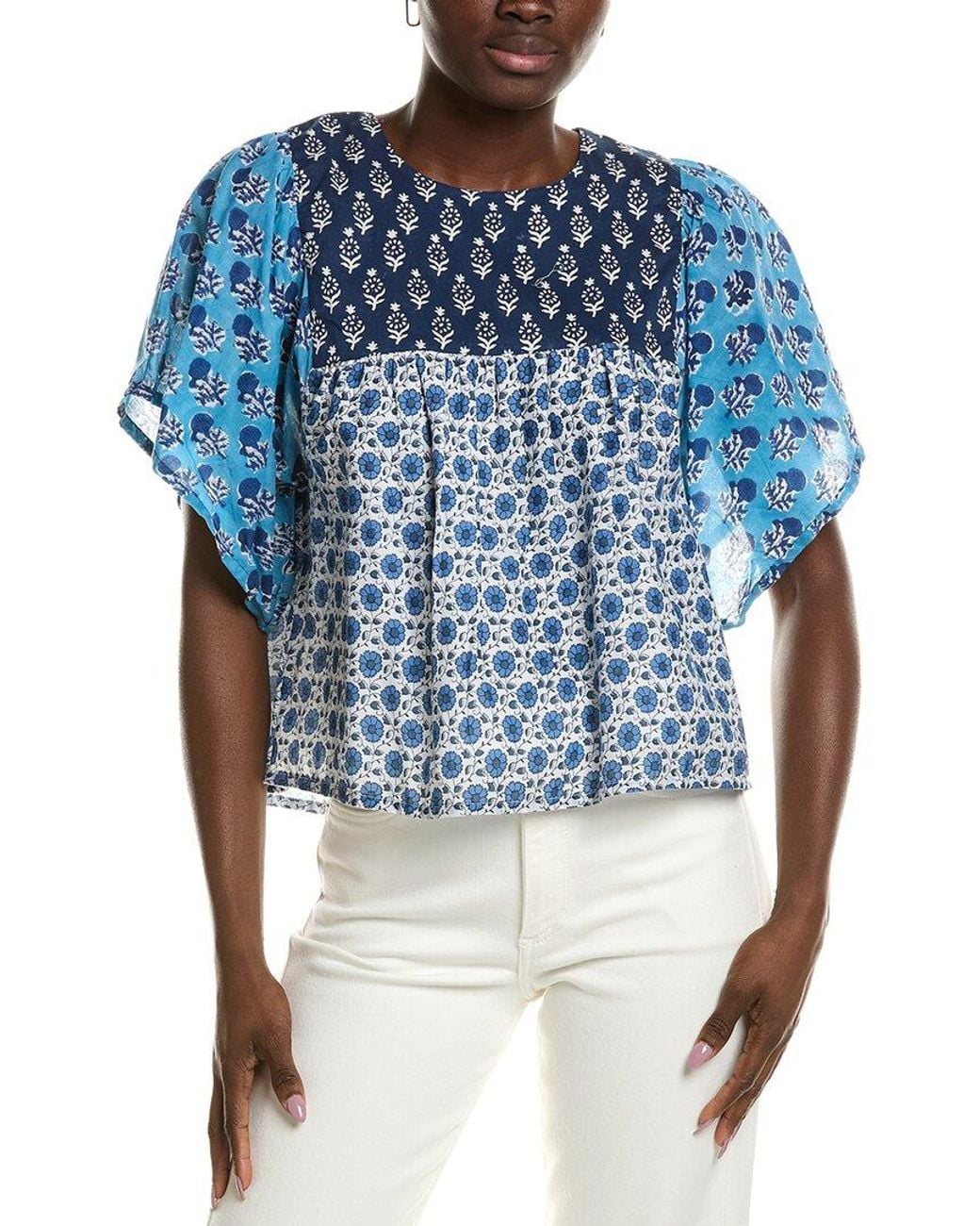 Emerson Fry Blue Basalie Top