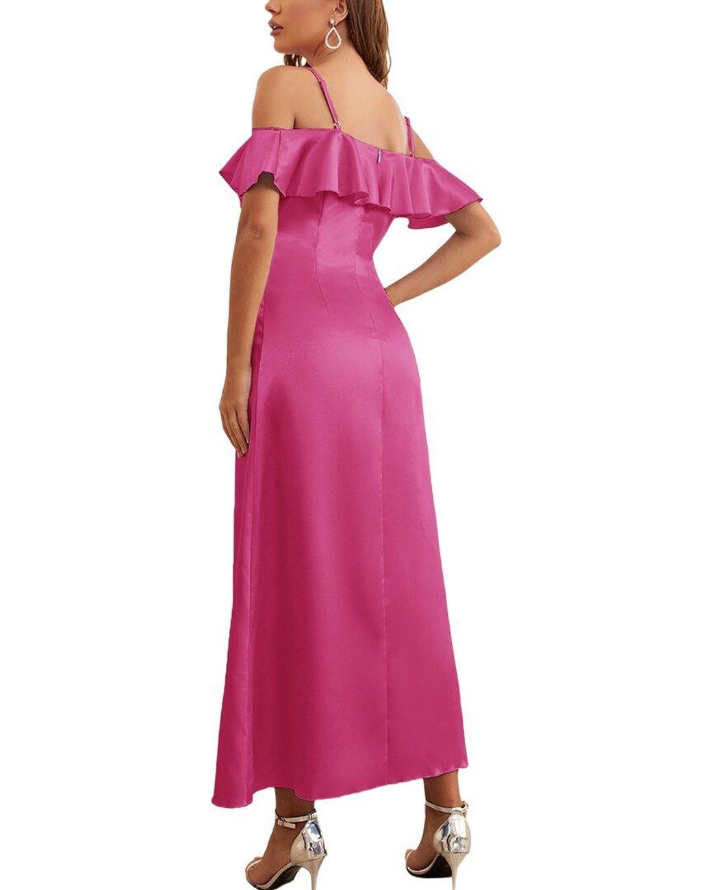 COLON DIANA Pink Midi Dress