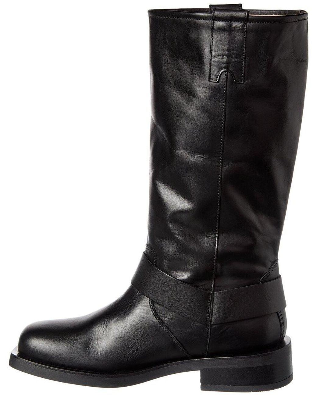 Scotch Soda Doris Leather Knee-High Boot in Black Lyst UK