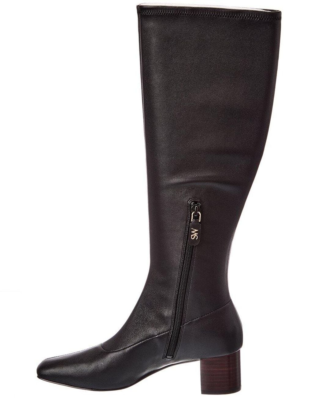 Stuart Weitzman Brown Kels Stretch Leather Knee-High Boot