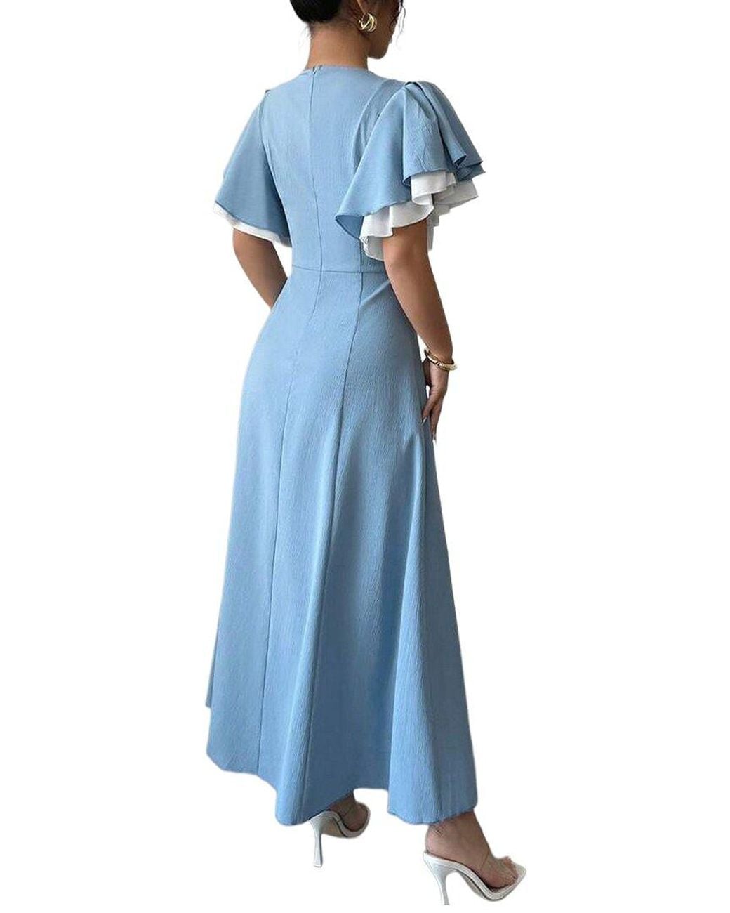 XIRELLI Blue Print Maxi Dress