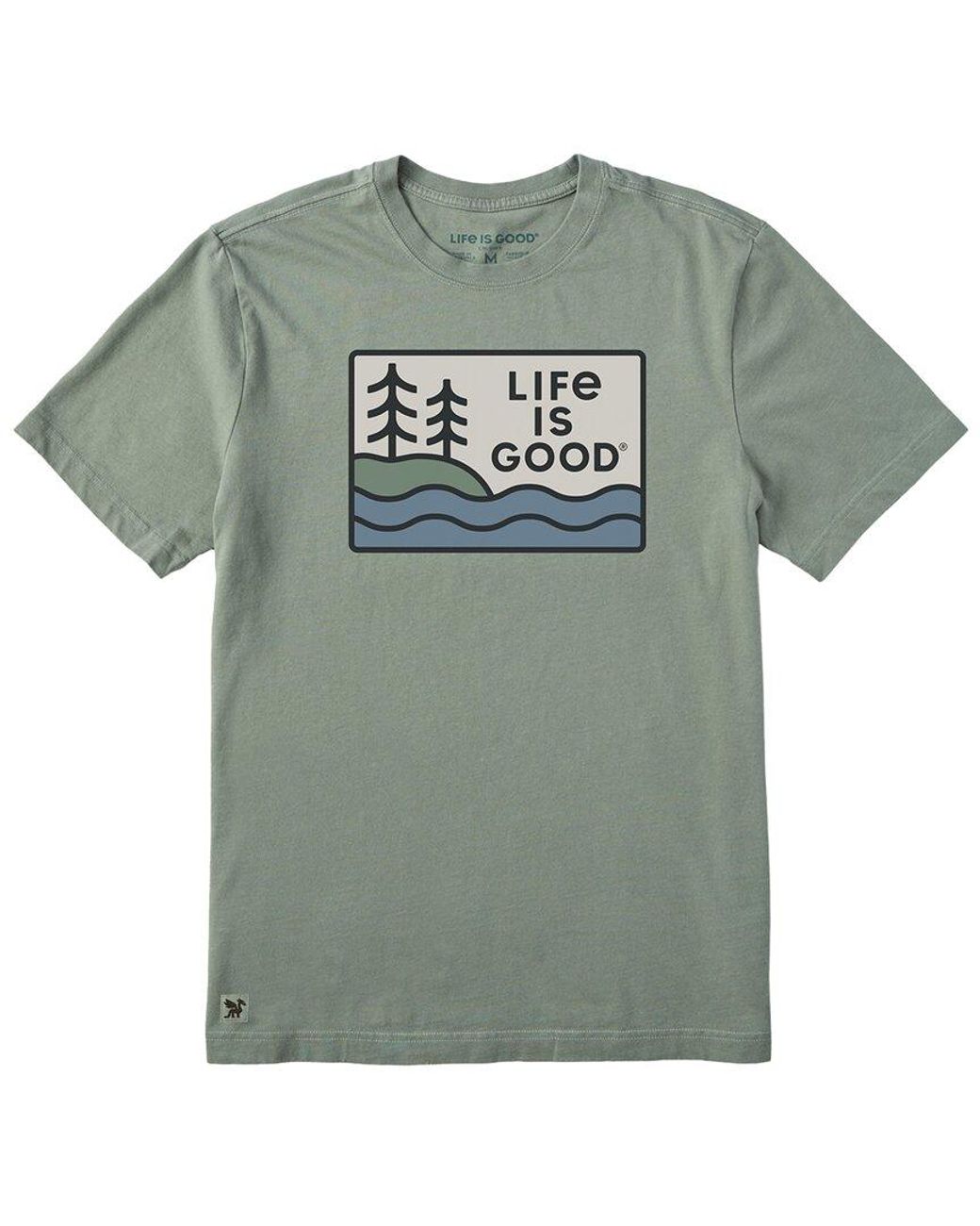 Life Is Good. Green Crusher Tee for men