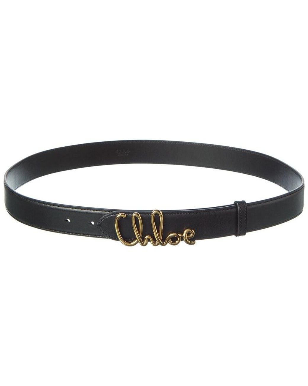 Chloé Black Iconic Leather Belt