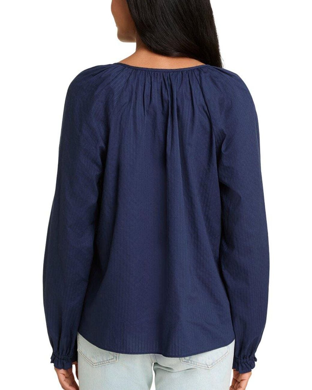 Draper James Blue Alexandra Top