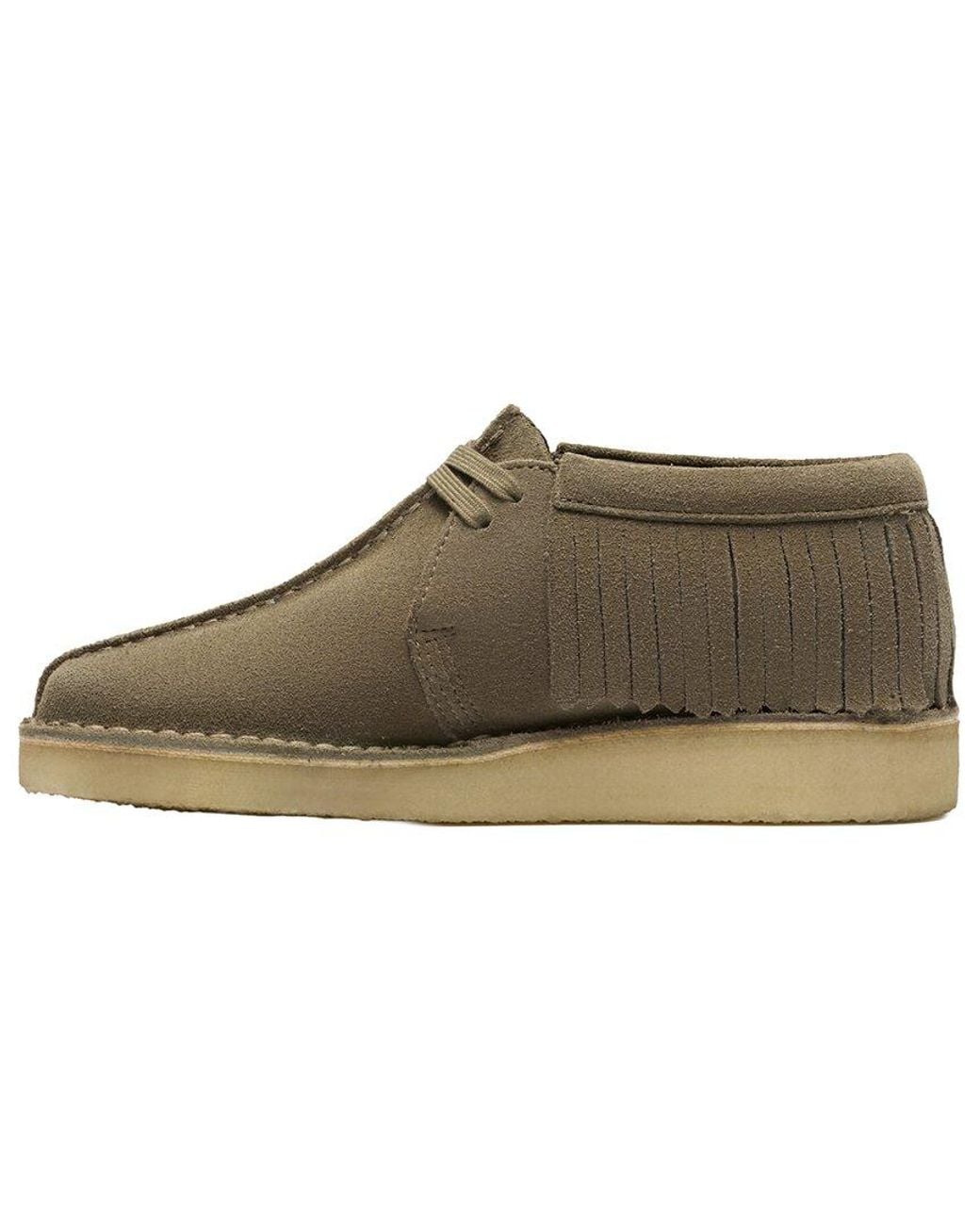 Clarks Brown Trek Fringe Suede Boot