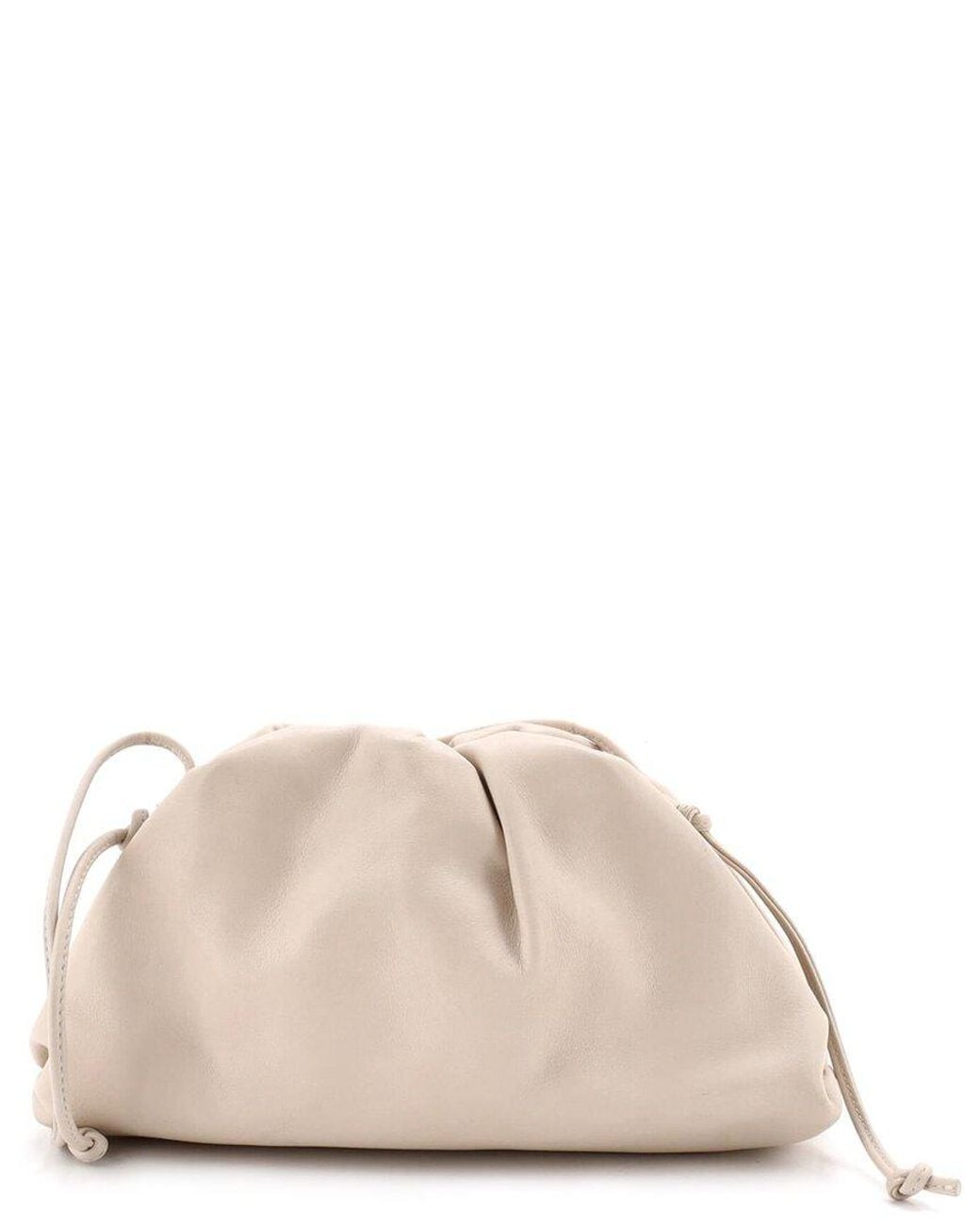 Bottega Veneta Natural Leather The Pouch Mini (Authentic Pre-Loved)