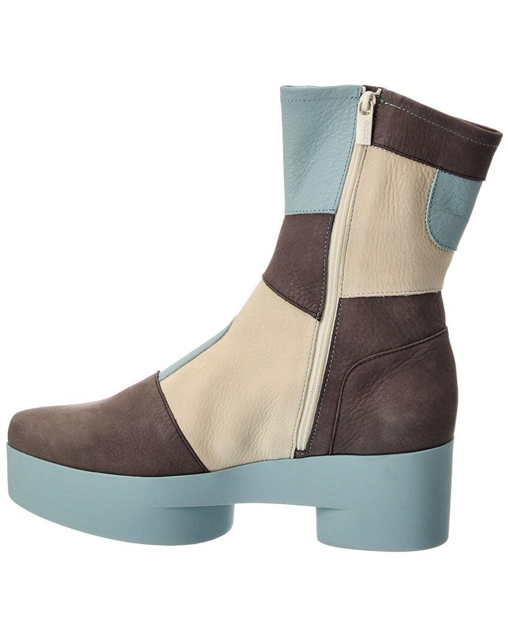 Arche Blue Sixxya Leather Platform Boot